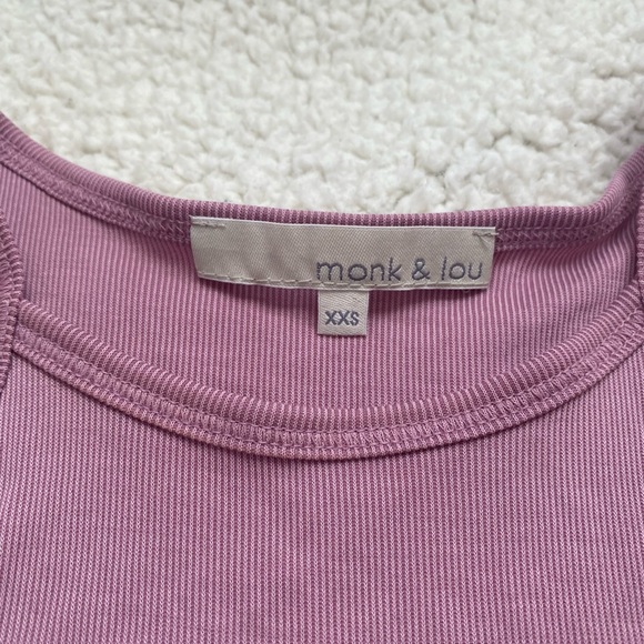 Monk & Lou dusty rose tank top NWOT XXS - Picture 3 of 3